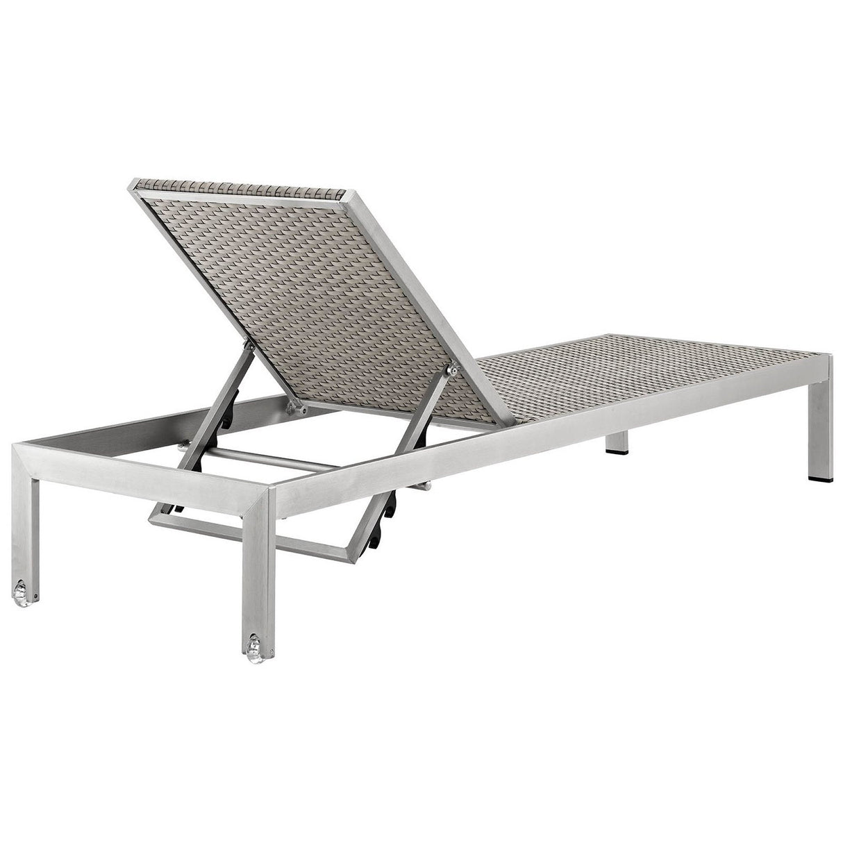 Shore Outdoor Patio Aluminum Rattan Chaise by Modway