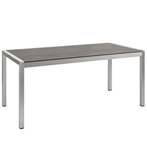 Shore Outdoor Patio Aluminum Dining Table by Modway