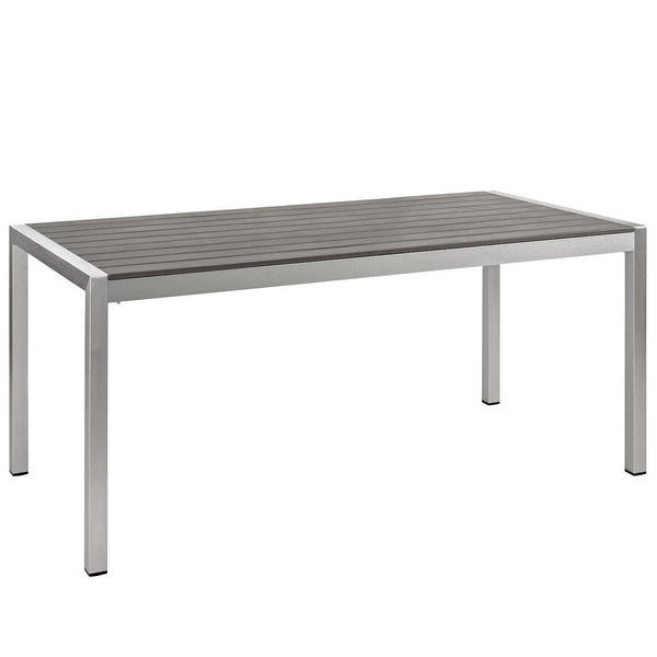 Shore Outdoor Patio Aluminum Dining Table by Modway