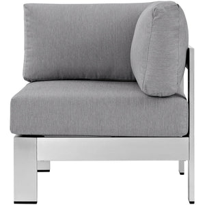 Shore Outdoor Patio Aluminum Corner Sofa by Modway