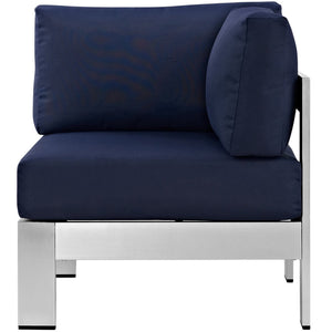 Shore Outdoor Patio Aluminum Corner Sofa by Modway