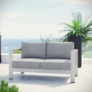 Shore Outdoor Patio Aluminum Loveseat by Modway