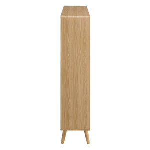Transmit 7 Shelf Wood Grain Bookcase by Modway
