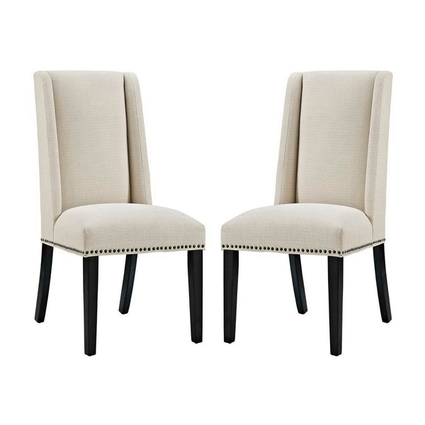 Baron Fabric Dining Chair Set of 2 by Modway