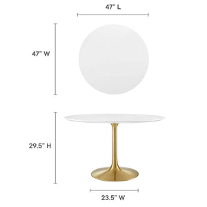 Lippa 48" Round Wood Dining Table by Modway