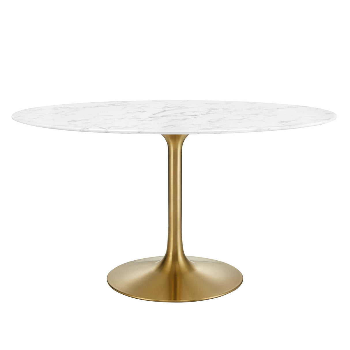 Lippa 54" Oval Faux Marble Dining Table by Modway