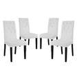 Confer Vinyl Dining Side Chair Set of 4 by Modway