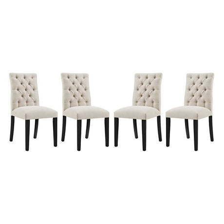 Duchess Fabric Dining Chair Set of 4 by Modway