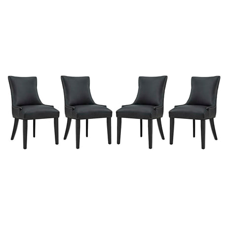 Marquis Faux Leather Dining Chair Set of 4 by Modway