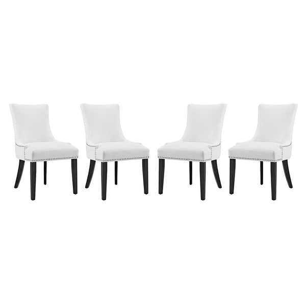 Marquis Faux Leather Dining Chair Set of 4 by Modway