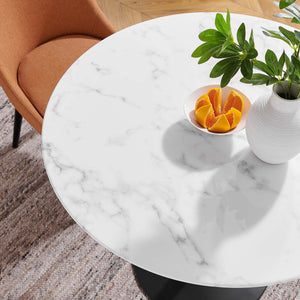 Lippa 36" Round Faux Marble Dining Table by Modway