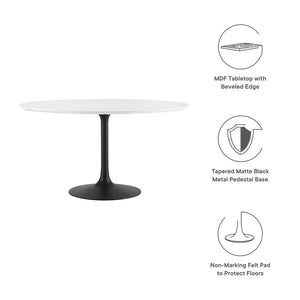 Lippa 54" Round Wood Dining Table by Modway