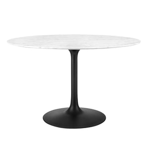 Lippa 48" Round Faux Marble Dining Table by Modway