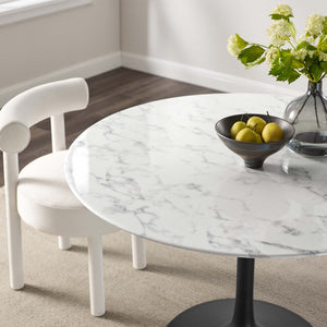 Lippa 48" Round Faux Marble Dining Table by Modway