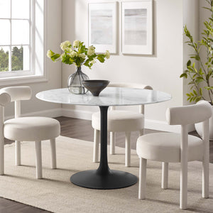 Lippa 48" Round Faux Marble Dining Table by Modway