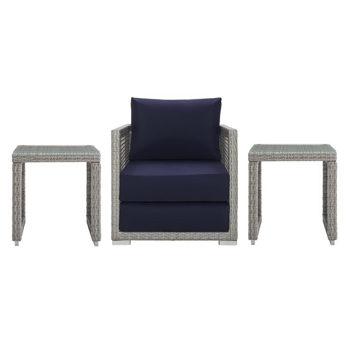 Aura 3 Piece Outdoor Patio Wicker Rattan Set by Modway