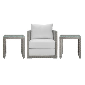 Aura 3 Piece Outdoor Patio Wicker Rattan Set by Modway