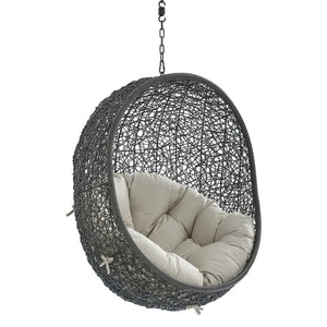 Hide Sunbrella® Fabric Swing Outdoor Patio Lounge Chair Without Stand by Modway