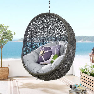 Hide Sunbrella® Fabric Swing Outdoor Patio Lounge Chair Without Stand by Modway