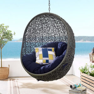 Hide Sunbrella® Fabric Swing Outdoor Patio Lounge Chair Without Stand by Modway