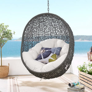 Hide Sunbrella® Fabric Swing Outdoor Patio Lounge Chair Without Stand by Modway