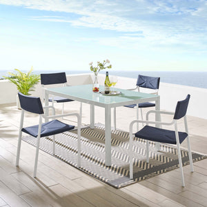 Raleigh 5 Piece Outdoor Patio Aluminum Dining Set by Modway