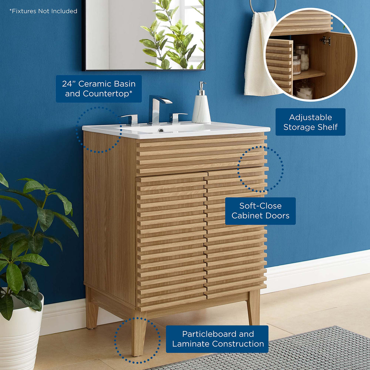 Render 24" Bathroom Vanity by Modway