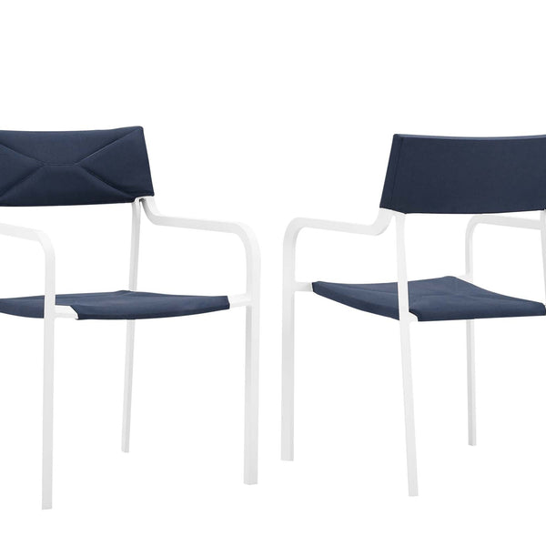 Raleigh Outdoor Patio Aluminum Armchair Set of 2 by Modway