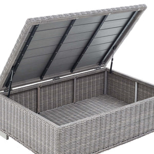 Conway 45" Outdoor Patio Wicker Rattan Coffee Table by Modway