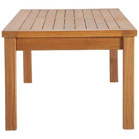 Upland Outdoor Patio Teak Wood Coffee Table by Modway