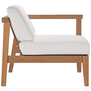 Bayport Outdoor Patio Teak Wood Right-Arm Chair by Modway
