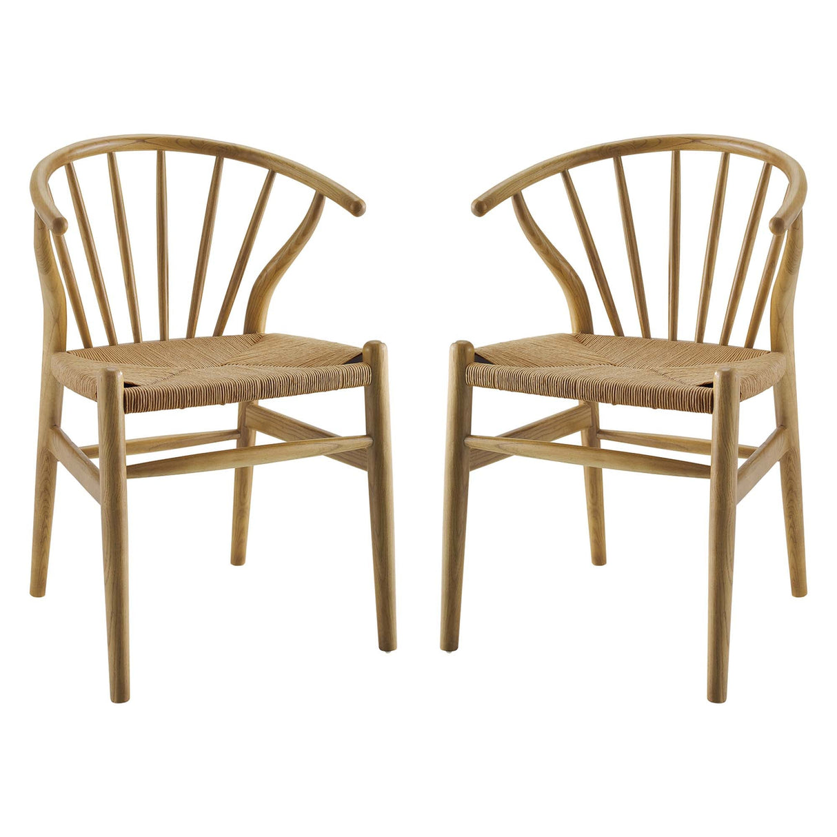 Flourish Spindle Wood Dining Side Chair Set of 2 by Modway