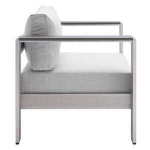 Shore Sunbrella Fabric Aluminum Outdoor Patio Armchair by Modway