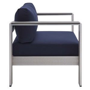 Shore Sunbrella Fabric Aluminum Outdoor Patio Armchair by Modway