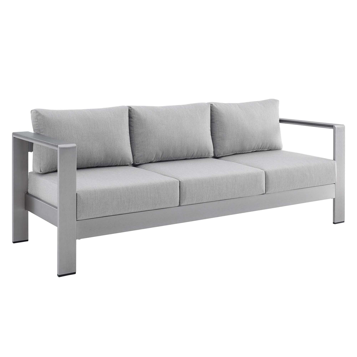 Shore Sunbrella Fabric Aluminum Outdoor Patio Sofa by Modway