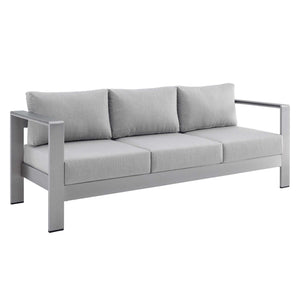 Shore Sunbrella Fabric Aluminum Outdoor Patio Sofa by Modway