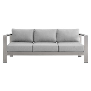 Shore Sunbrella Fabric Aluminum Outdoor Patio Sofa by Modway