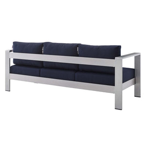 Shore Sunbrella Fabric Aluminum Outdoor Patio Sofa by Modway