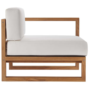 Upland 3-Piece Outdoor Patio Teak Wood Sectional Sofa Set by Modway