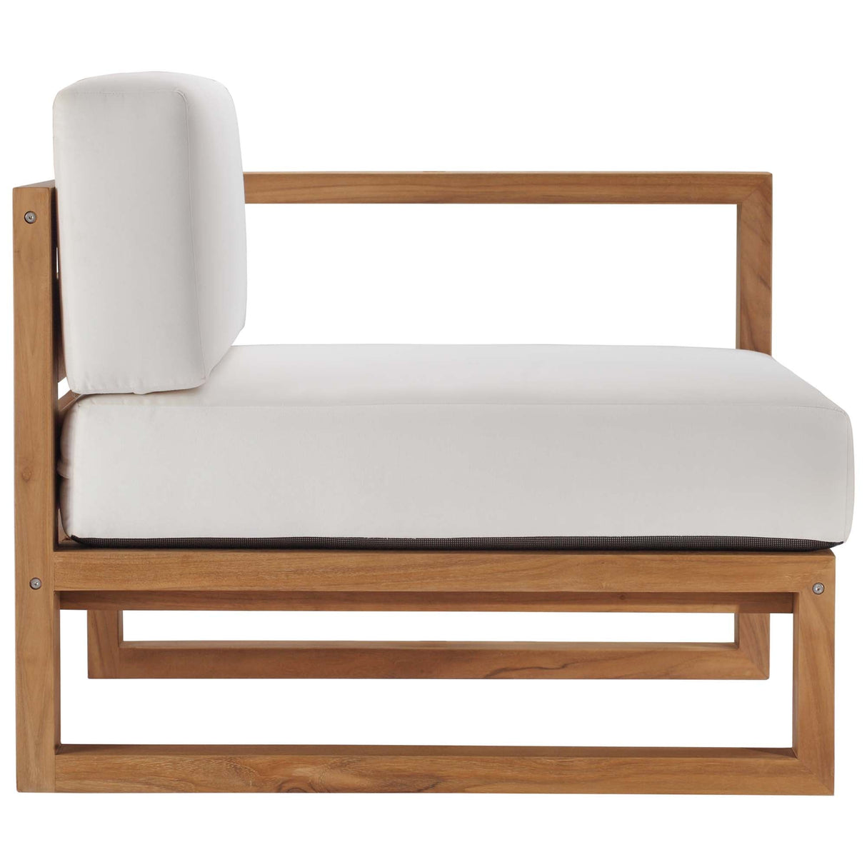 Upland 3-Piece Outdoor Patio Teak Wood Sectional Sofa Set by Modway