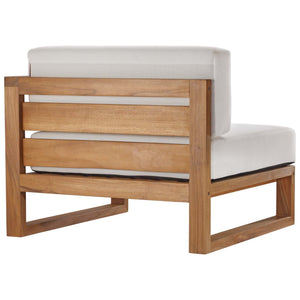 Upland 3-Piece Outdoor Patio Teak Wood Sectional Sofa Set by Modway