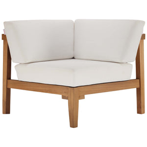 Bayport 3-Piece Outdoor Teak Wood Sectional Sofa Set by Modway