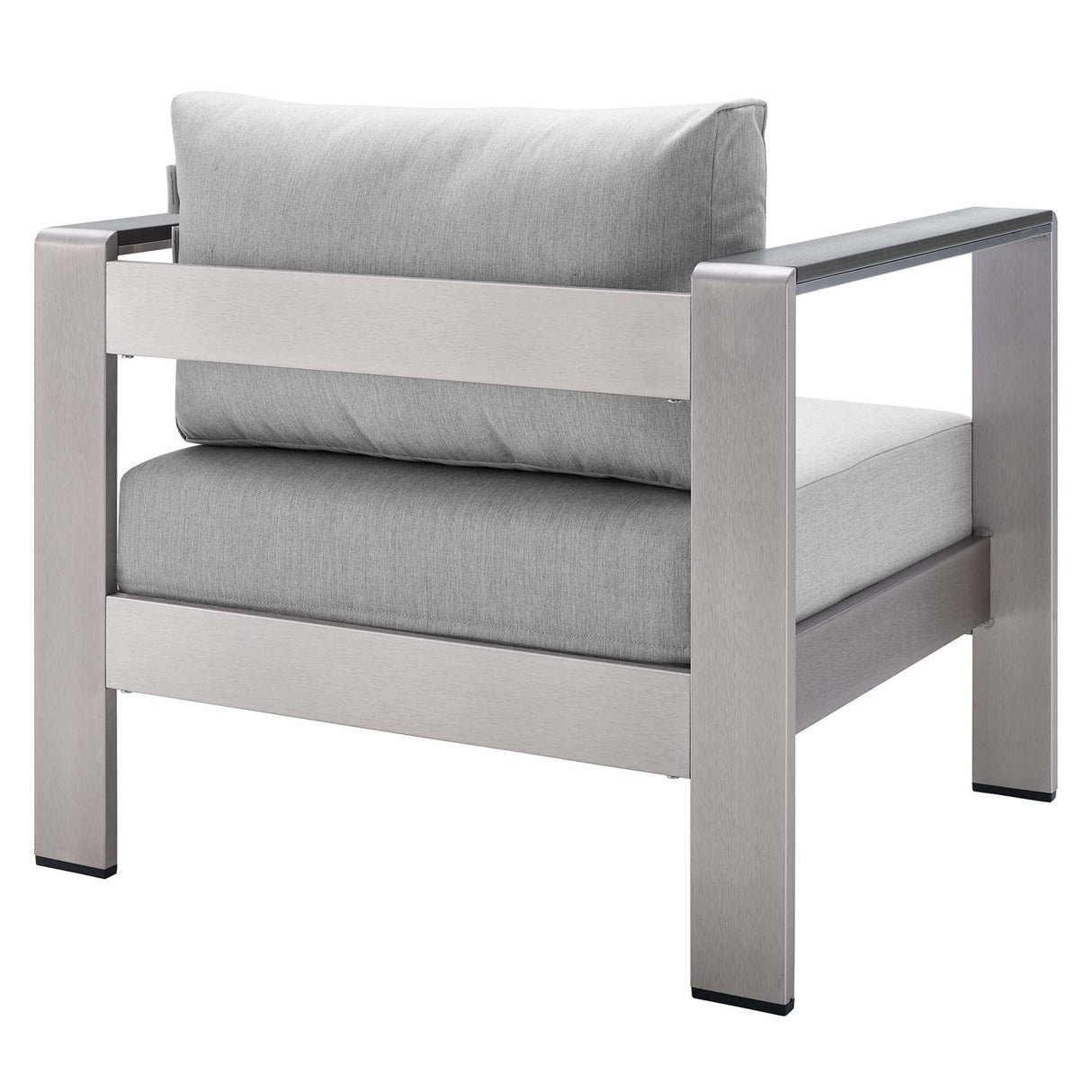 Shore 4 Piece Sunbrella Fabric Outdoor Patio Aluminum Set by Modway