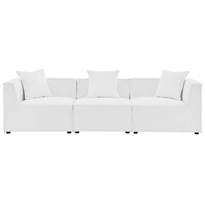 Saybrook 3-Piece Outdoor Patio Upholstered Sectional Sofa by Modway
