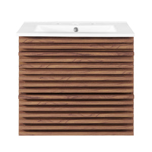 Render 24" Wall-Mount Bathroom Vanity by Modway