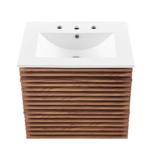 Render 24" Wall-Mount Bathroom Vanity by Modway