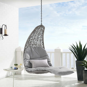 Landscape Hanging Chaise Lounge Outdoor Patio Swing Chair by Modway