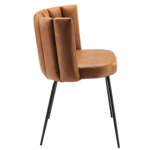 Virtue Vegan Leather Dining Chair Set of 2 by Modway
