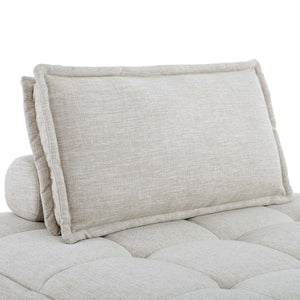 Saunter Tufted Fabric Armless Chair by Modway
