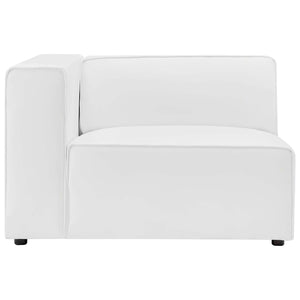 Mingle 2-Piece Vegan Leather Sectional Sofa Loveseat by Modway